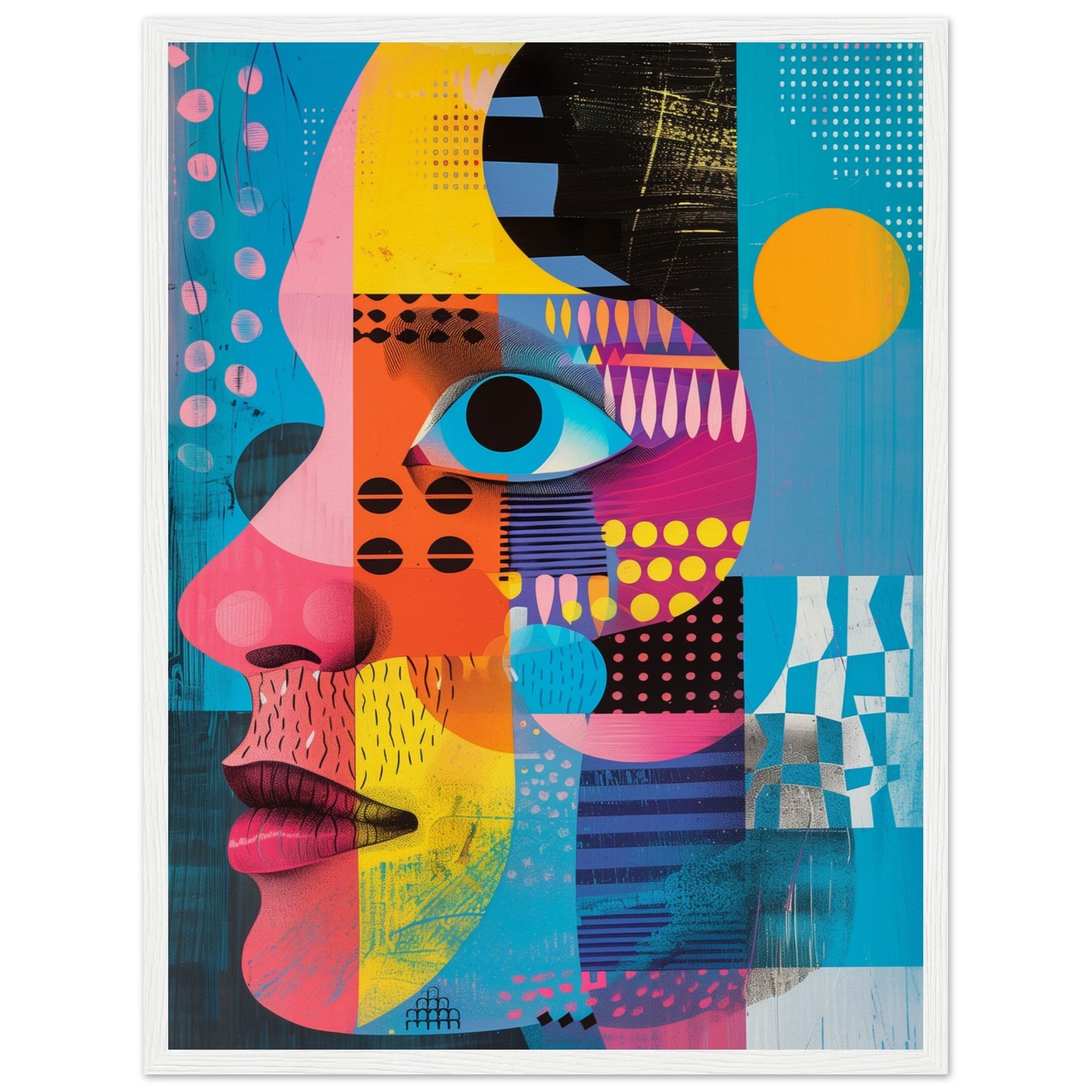 Poster Graphic Color ( 45x60-cm-Bois-blanc)