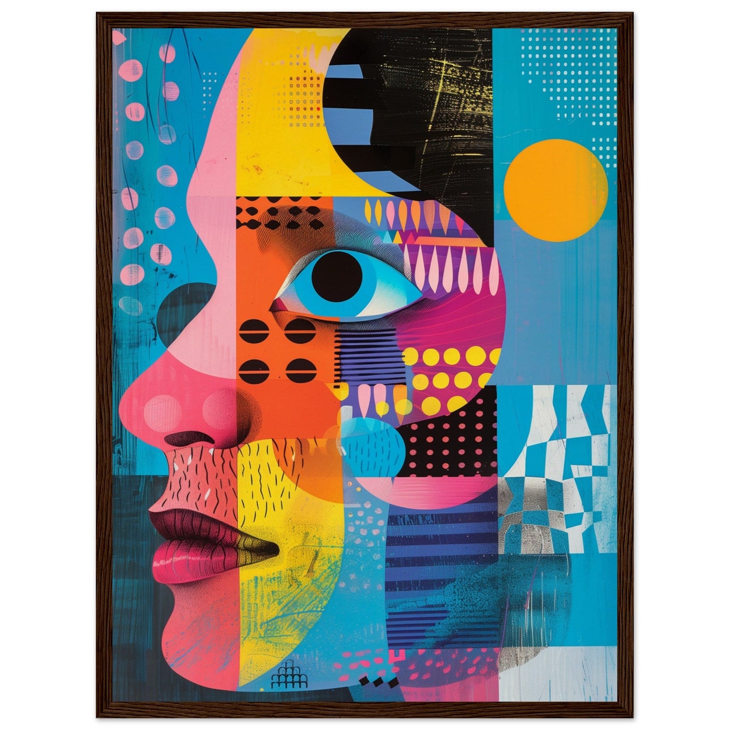 Poster Graphic Color ( 45x60-cm-Bois-foncé)