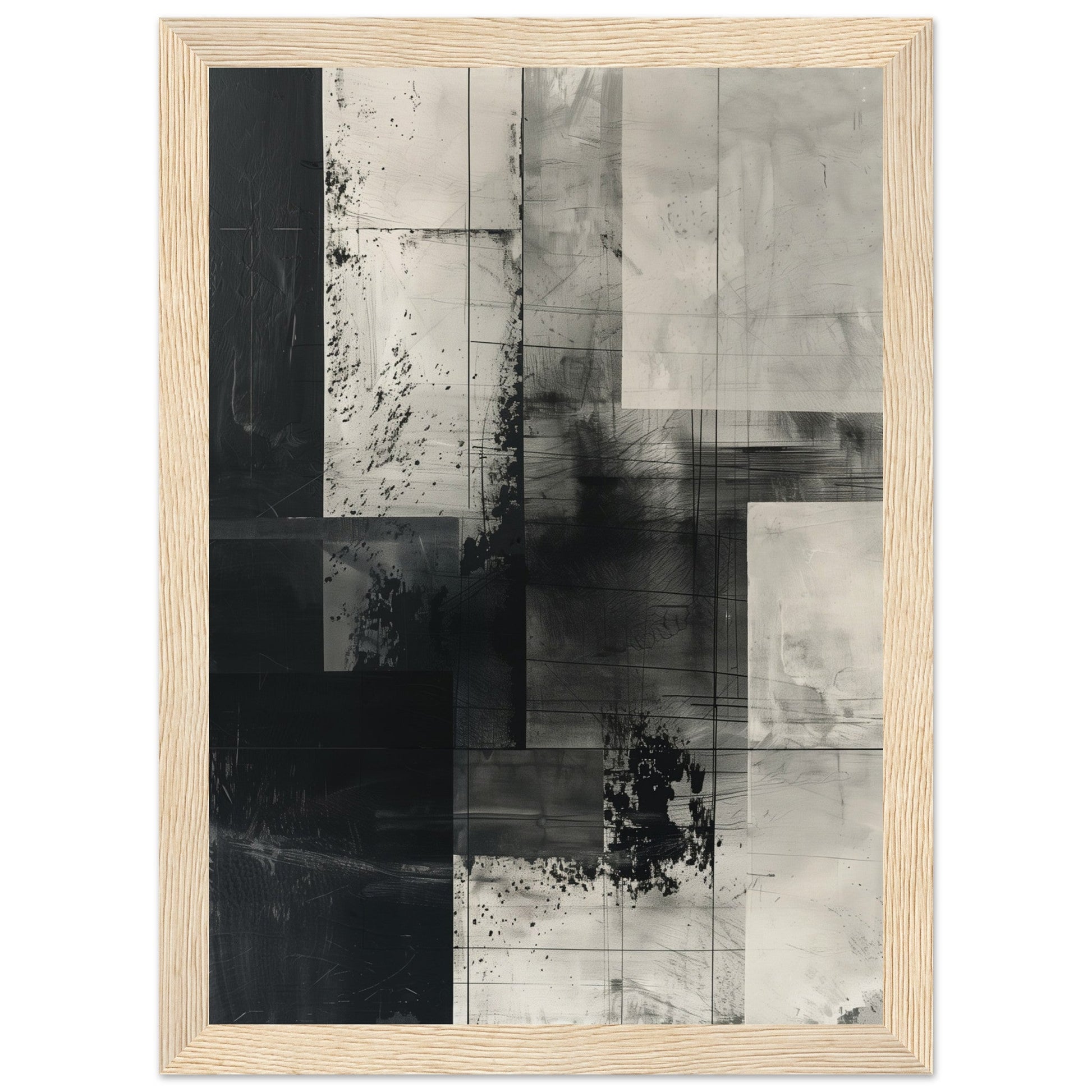 Poster Gris ( 21x29.7-cm-Bois-clair)