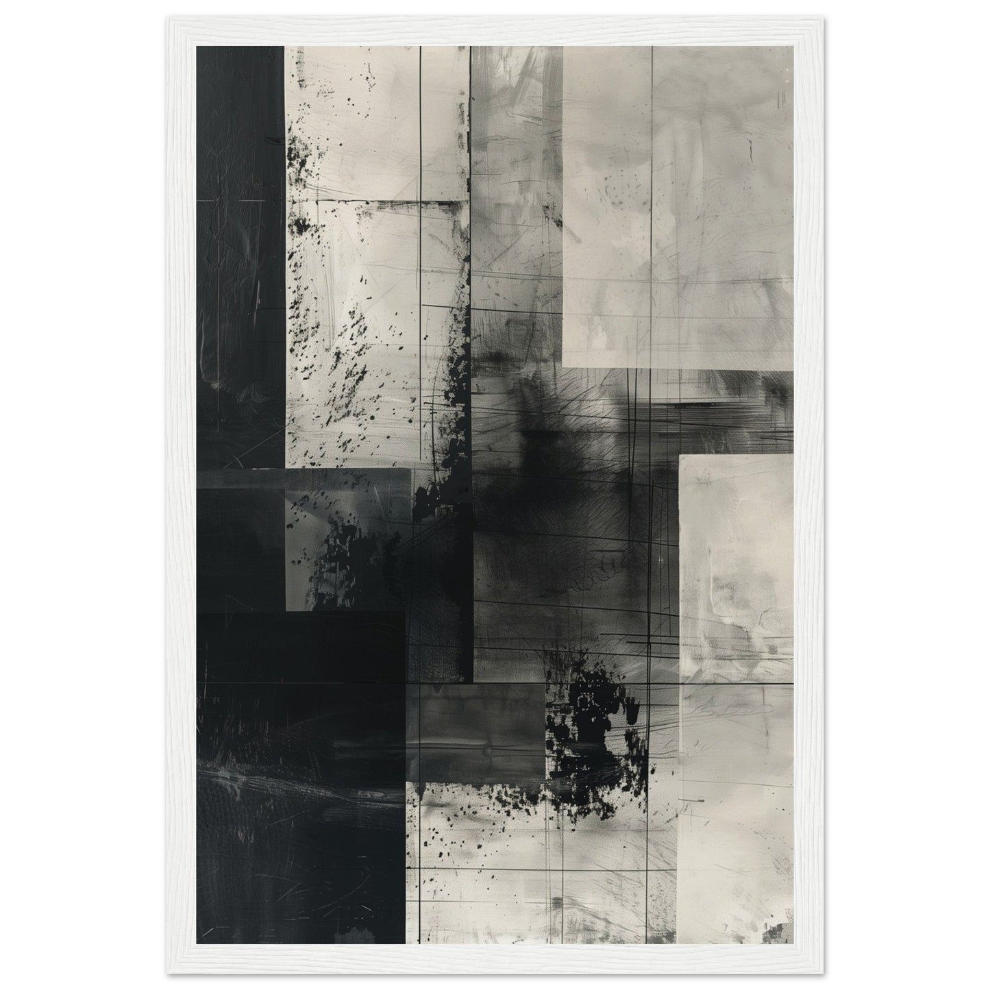 Poster Gris ( 30x45-cm-Bois-blanc)