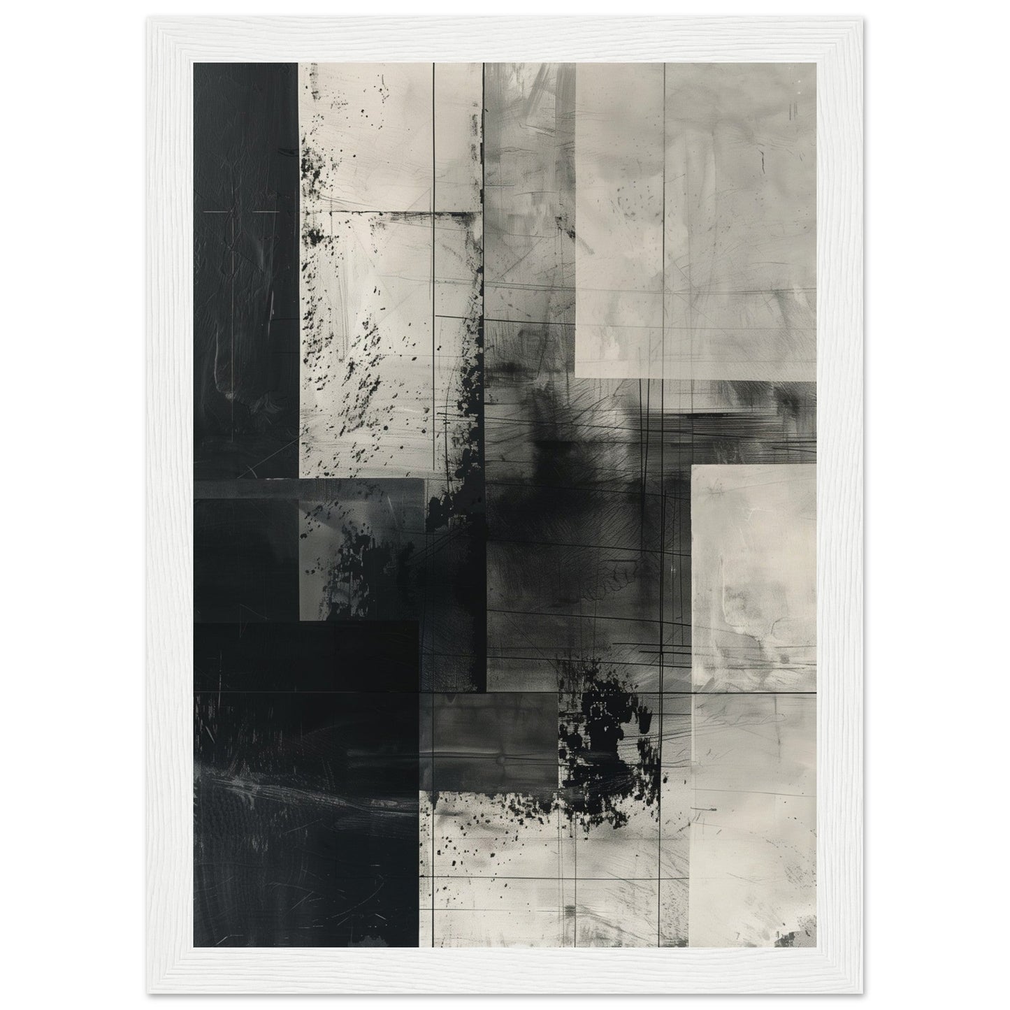 Poster Gris ( 21x29.7-cm-Bois-blanc)