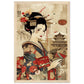 Poster Japonais Culture ( 30x45-cm-Bois-clair)