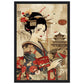 Poster Japonais Culture ( 30x45-cm-Bois-noir)