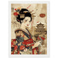 Poster Japonais Culture ( 21x29.7-cm-Bois-blanc)