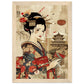 Poster Japonais Culture ( 21x29.7-cm-Bois-clair)