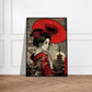 Poster Japonais Rouge ( )