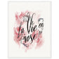 Poster La Vie En Rose ( 45x60-cm-Bois-blanc)