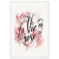 Poster La Vie En Rose ( 30x45-cm-Bois-blanc)