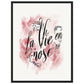 Poster La Vie En Rose ( 45x60-cm-Bois-noir)