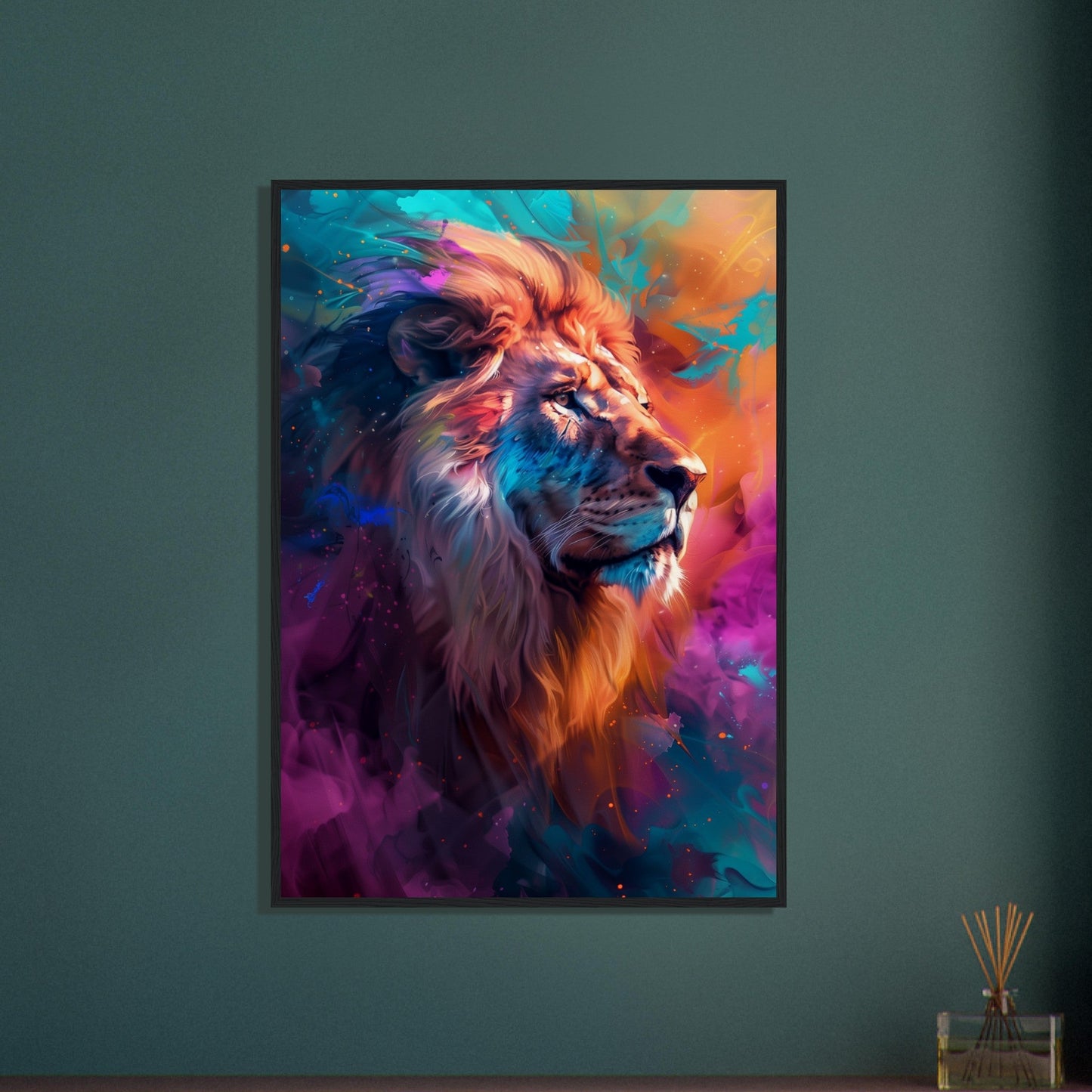 Poster Lion Couleur ( )