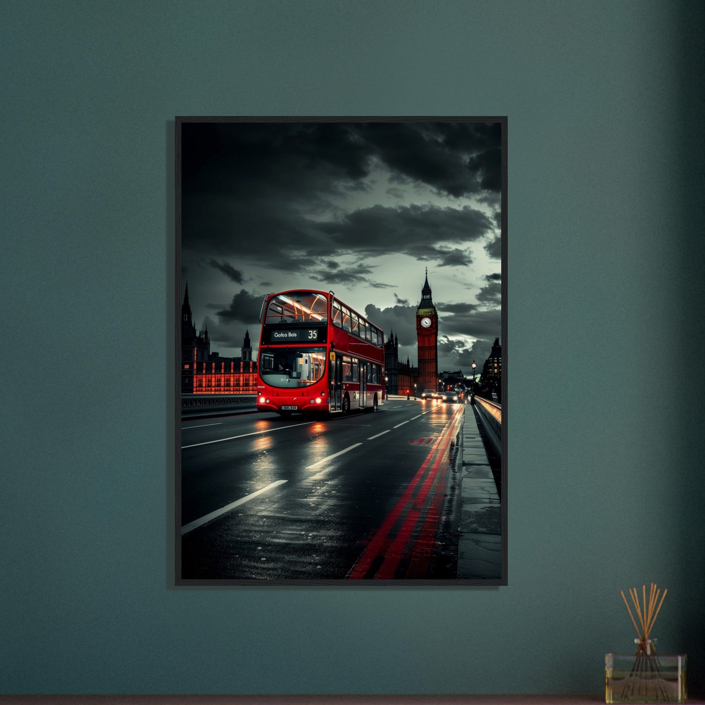 Poster Londres Bus Rouge ( )