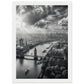 Poster Londres Noir et Blanc ( 21x29.7-cm-Bois-blanc)