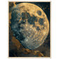 Poster Lune ( 60x80-cm-Bois-clair)