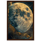 Poster Lune ( 30x45-cm-Bois-foncé)