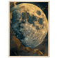 Poster Lune ( 50x70-cm-Bois-clair)