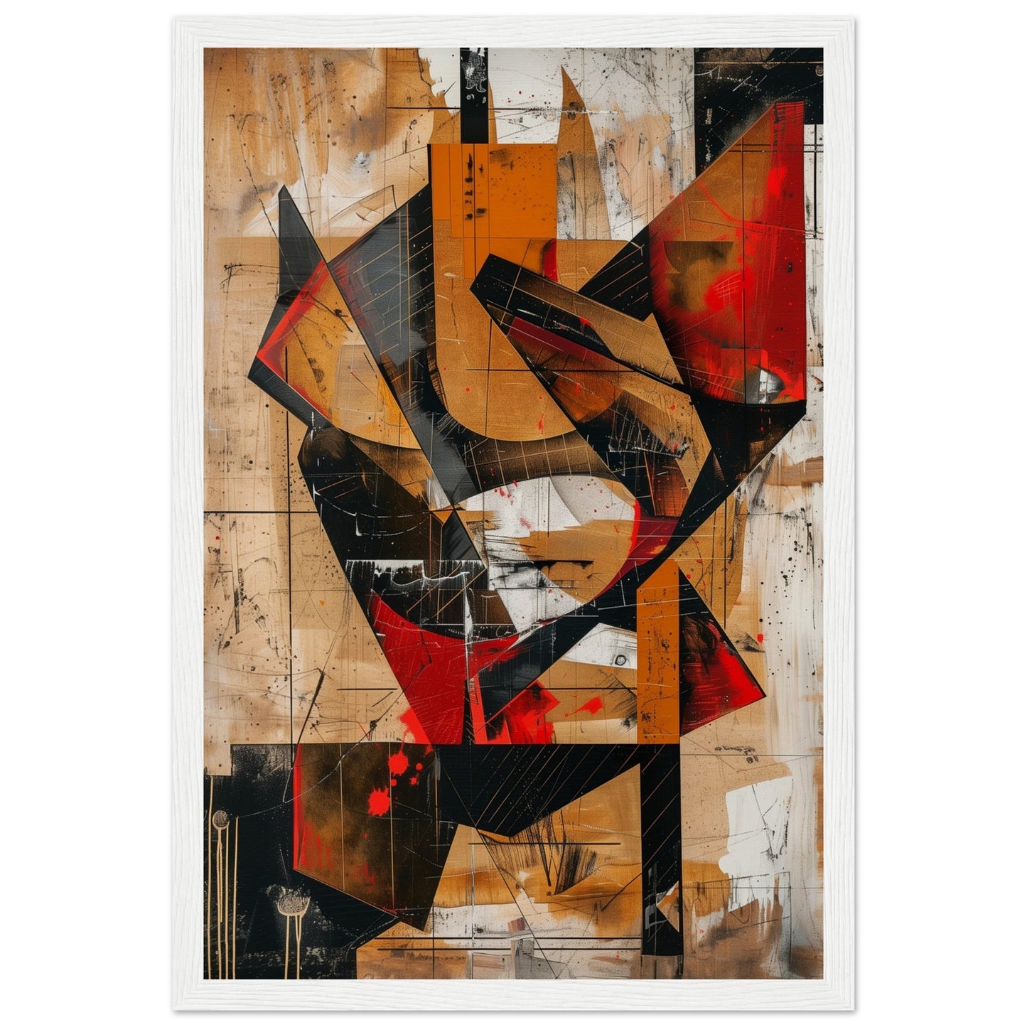 Poster Marron ( 30x45-cm-Bois-blanc)