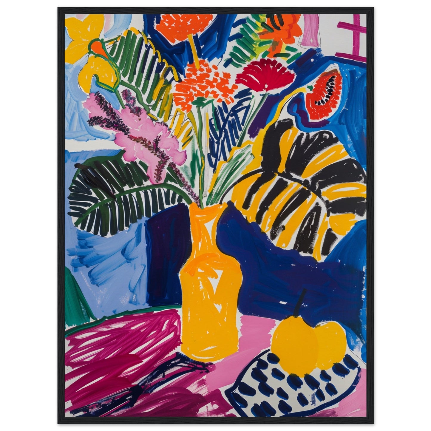 Poster Matisse ( 60x80-cm-Bois-noir)