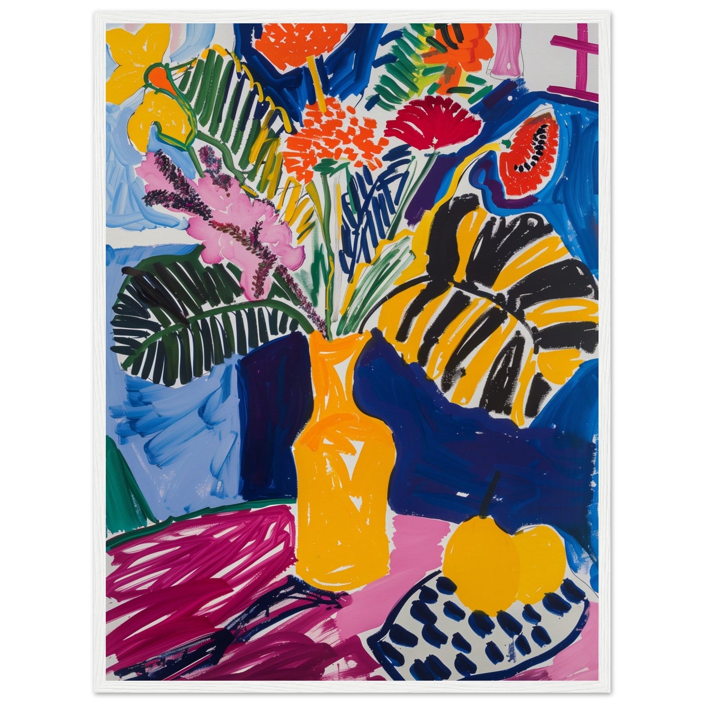 Poster Matisse ( 60x80-cm-Bois-blanc)