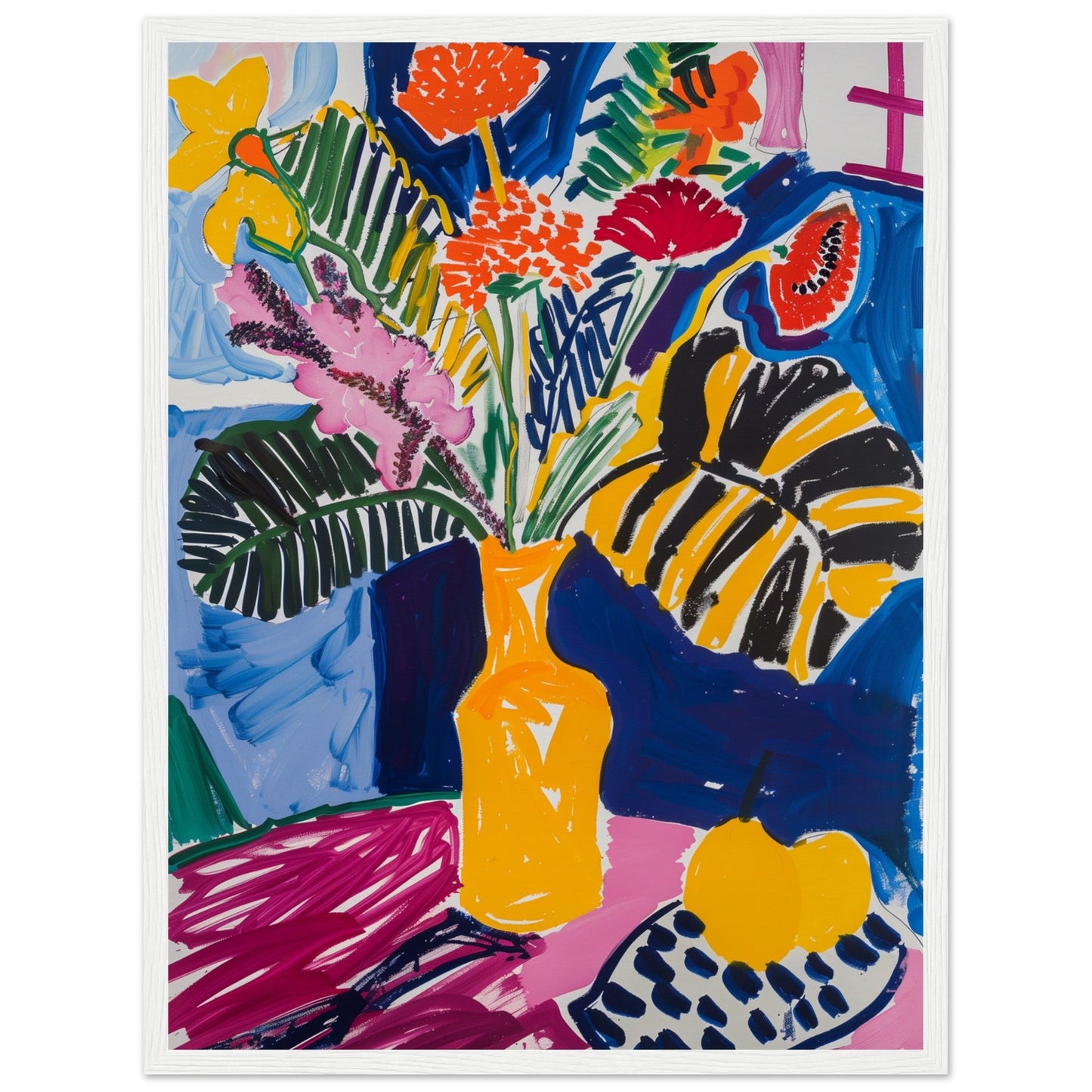 Poster Matisse ( 45x60-cm-Bois-blanc)