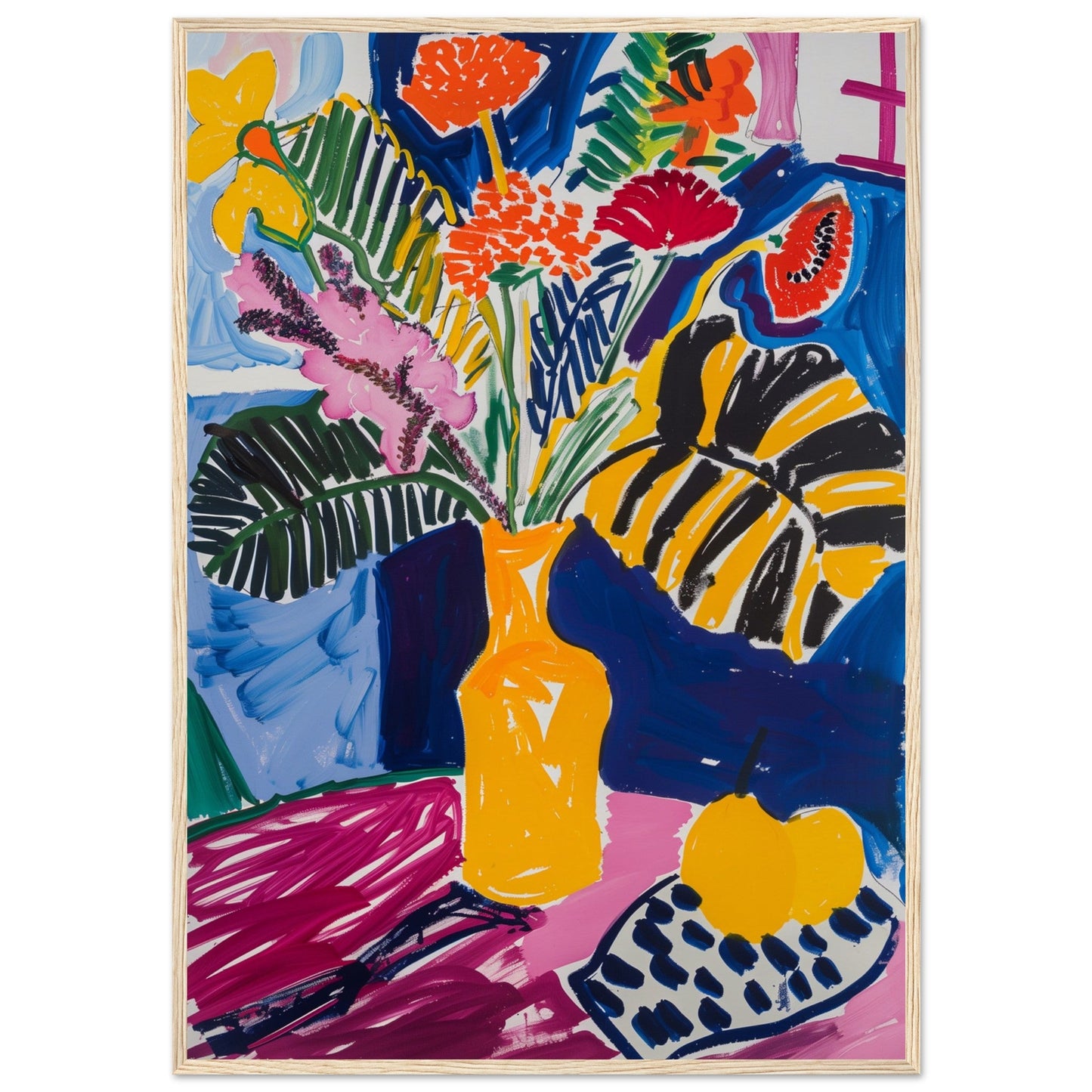 Poster Matisse ( 70x100-cm-Bois-clair)