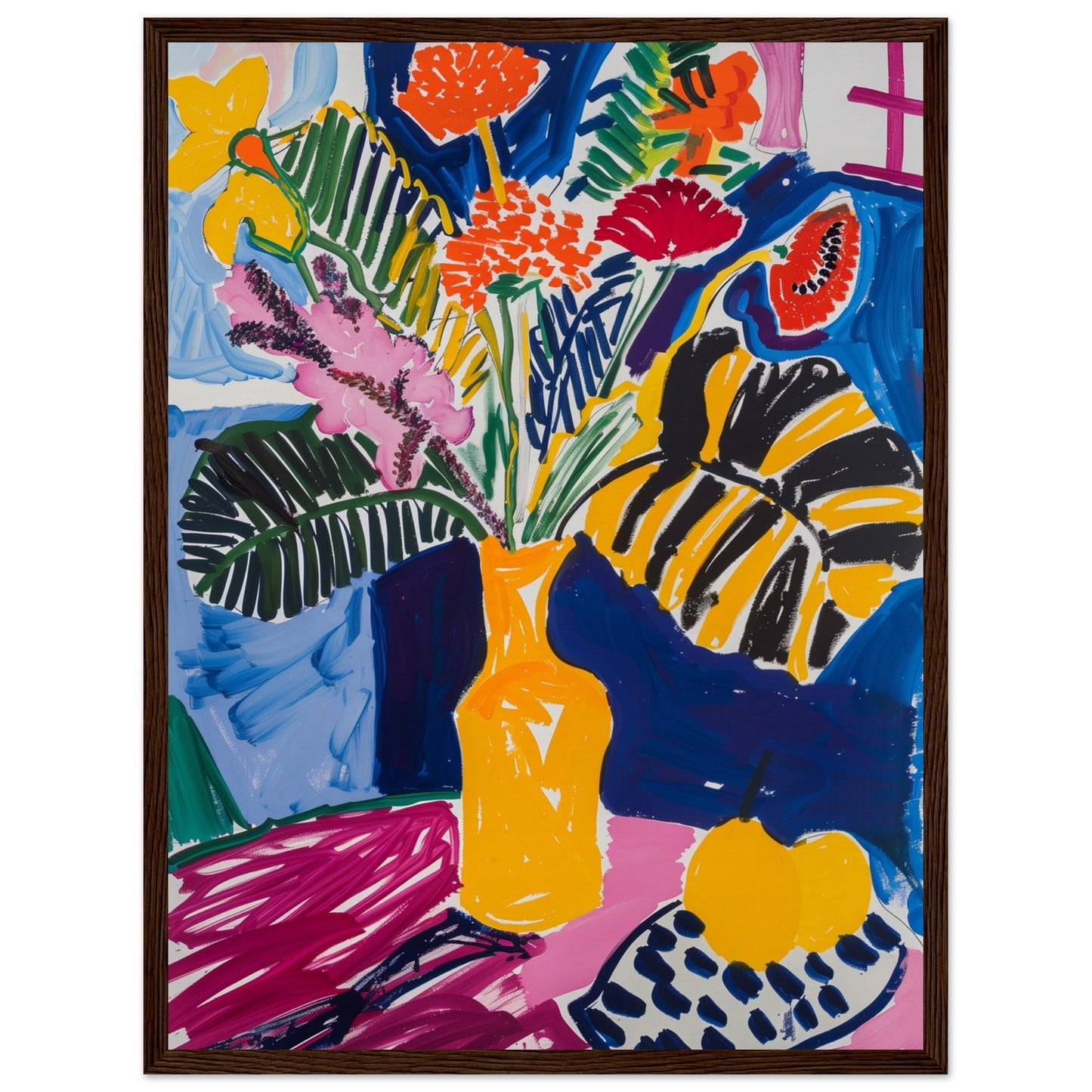 Poster Matisse ( 45x60-cm-Bois-foncé)