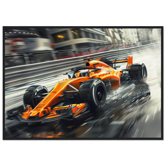 Poster McLaren F1 ( 70x100-cm-Bois-noir)