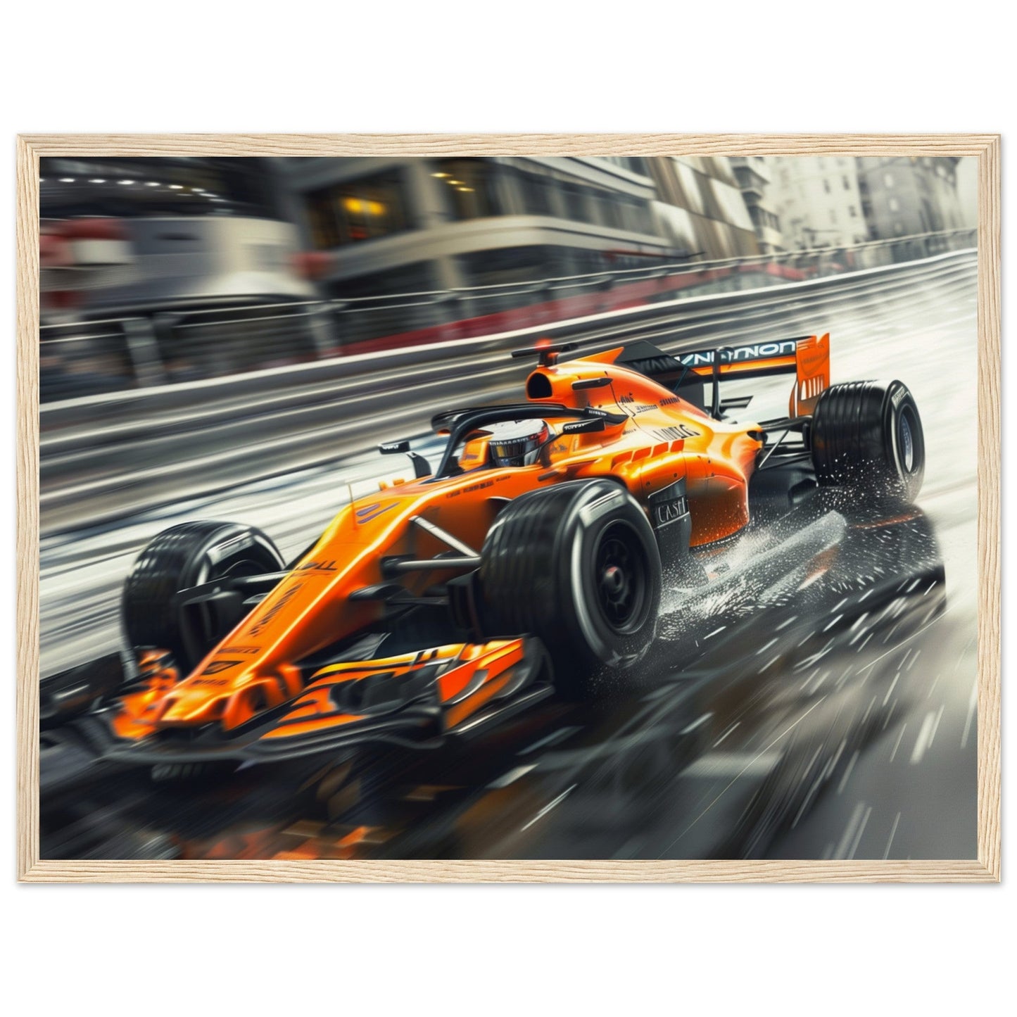 Poster McLaren F1 ( 45x60-cm-Bois-clair)