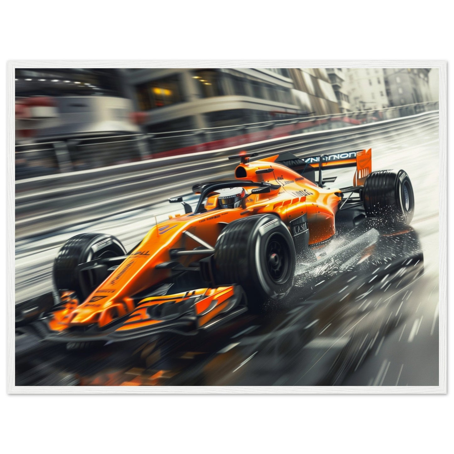 Poster McLaren F1 ( 60x80-cm-Bois-blanc)