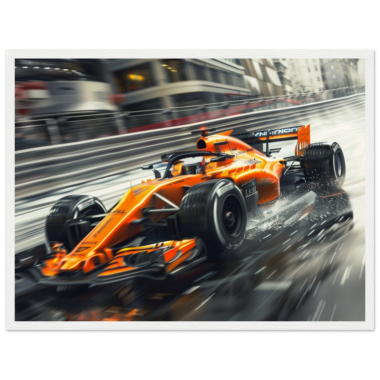 Poster McLaren F1 ( 45x60-cm-Bois-blanc)