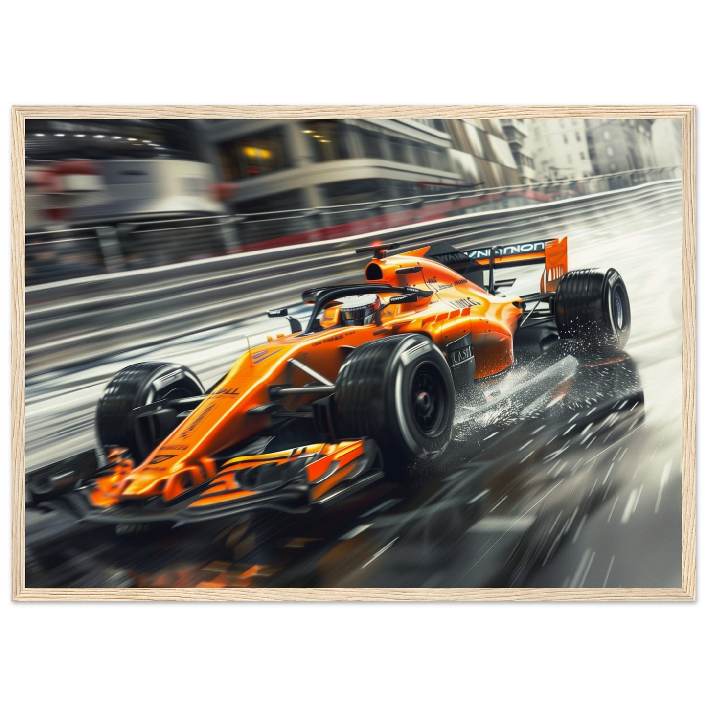 Poster McLaren F1 ( 50x70-cm-Bois-clair)