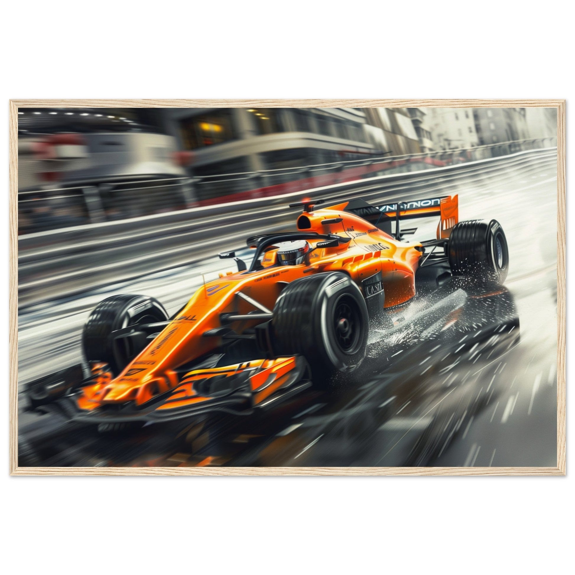 Poster McLaren F1 ( 60x90-cm-Bois-clair)