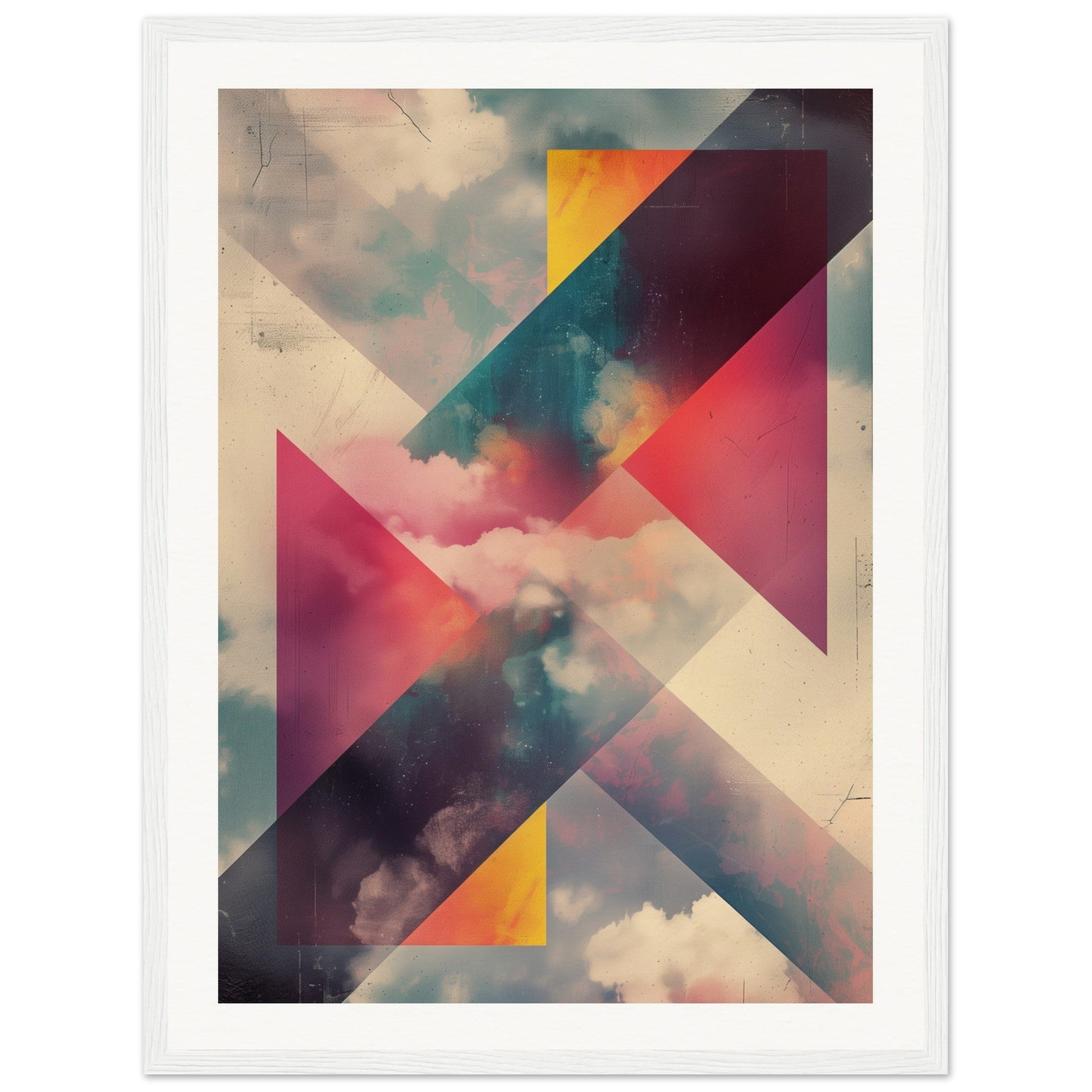 Poster Modern Design ( 45x60-cm-Bois-blanc)