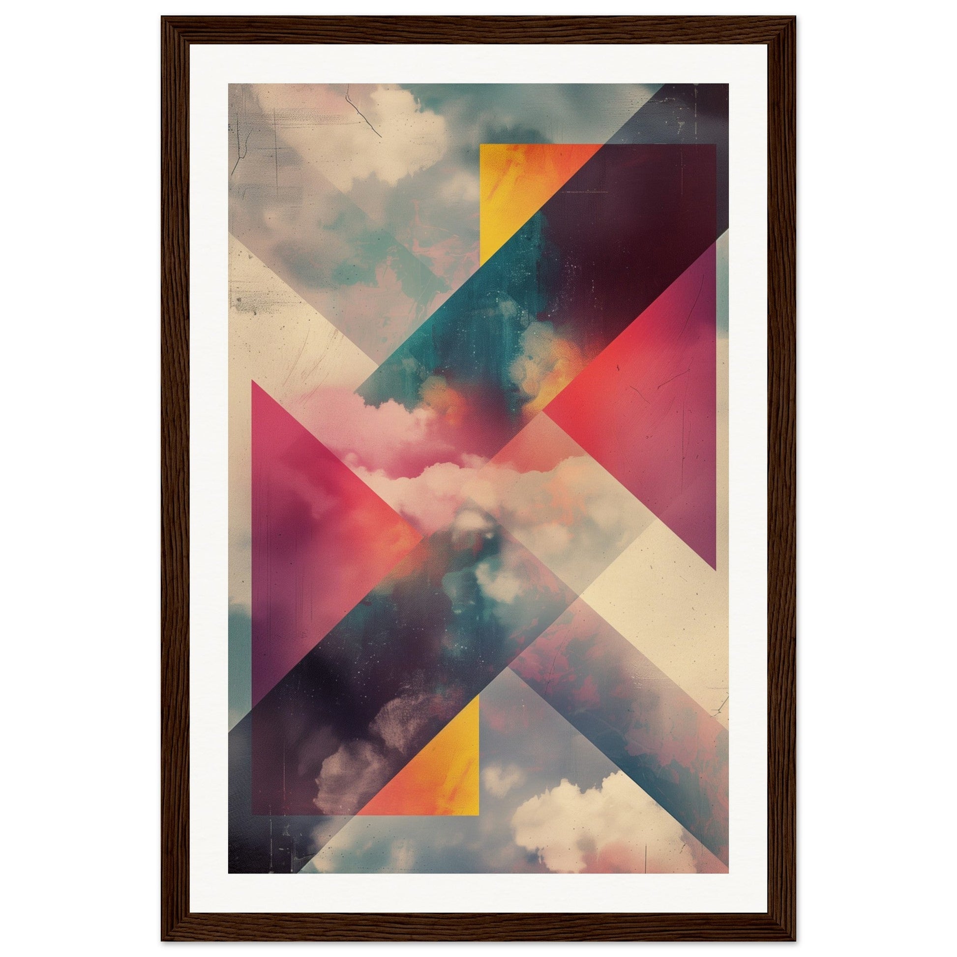 Poster Modern Design ( 30x45-cm-Bois-foncé)