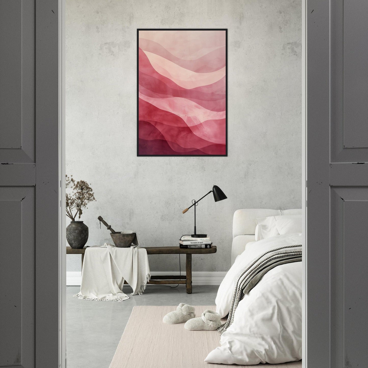 Poster Moderne Couleur Rose ( )