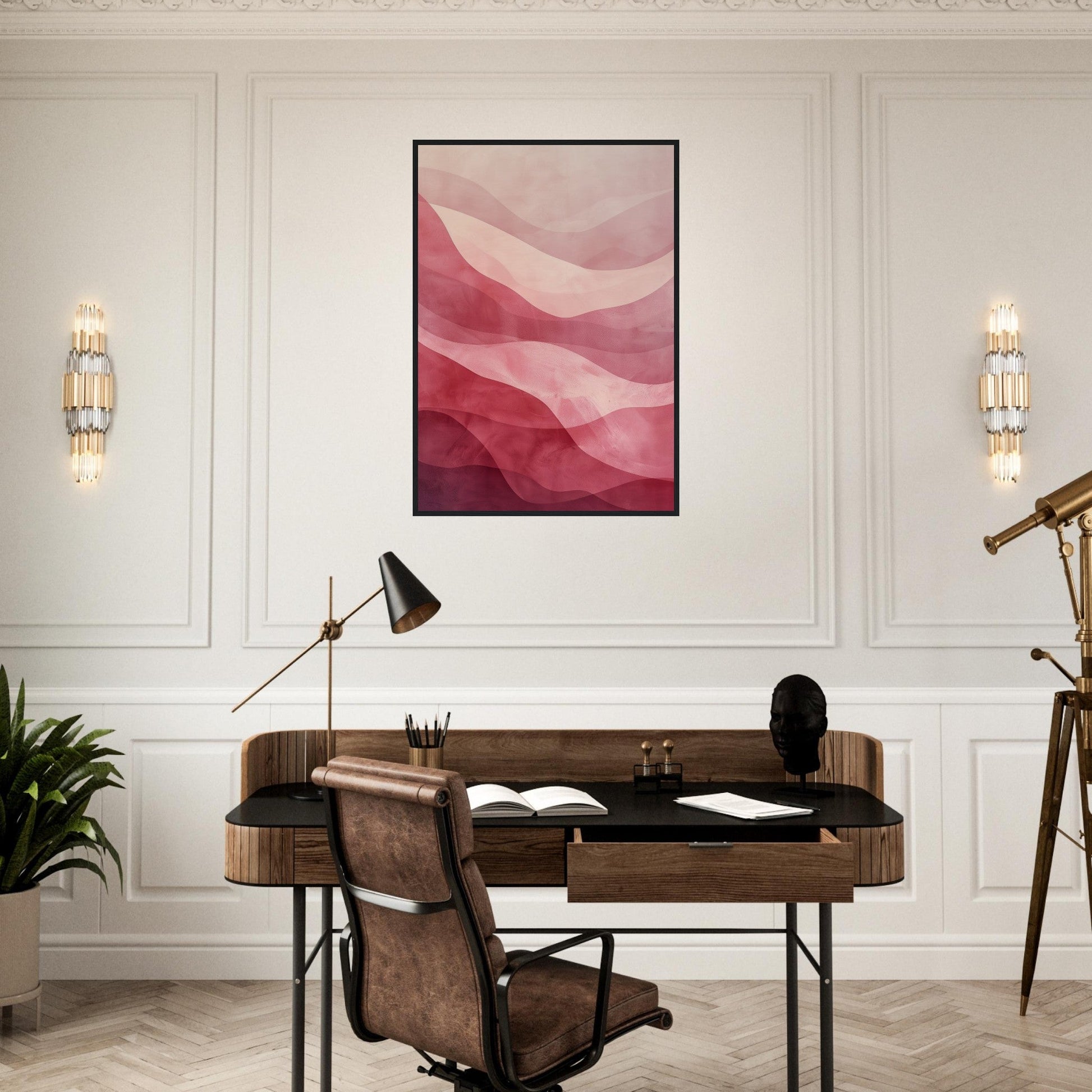 Poster Moderne Couleur Rose ( )