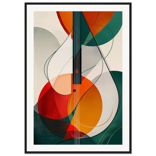 Poster Moderne Déco ( 70x100-cm-Bois-noir)