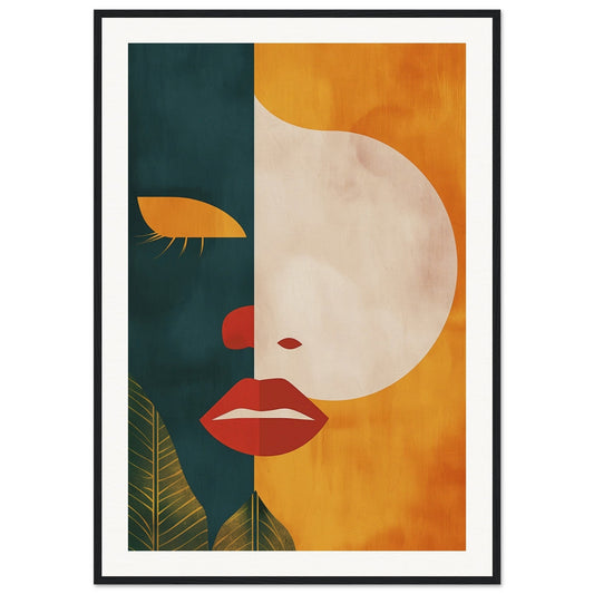 Poster Moderne Design ( 70x100-cm-Bois-noir)