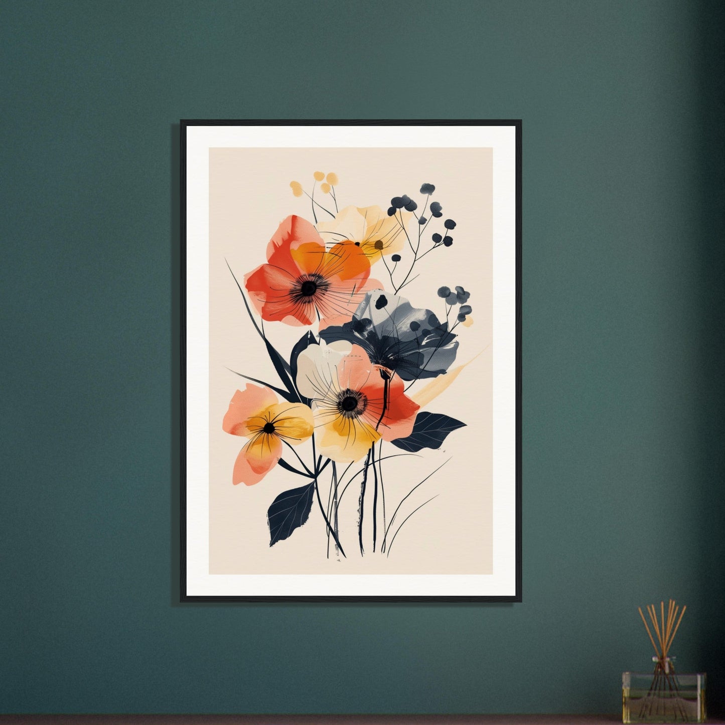 Poster Moderne Fleurs ( )