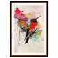 Poster Moderne Oiseaux ( 30x45-cm-Bois-foncé)