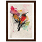 Poster Moderne Oiseaux ( 21x29.7-cm-Bois-foncé)