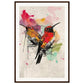 Poster Moderne Oiseaux ( 60x90-cm-Bois-foncé)