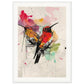 Poster Moderne Oiseaux ( 50x70-cm-Bois-blanc)