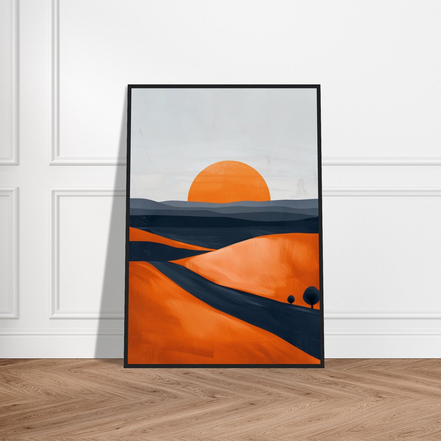 Poster Moderne Paysage Orange ( )