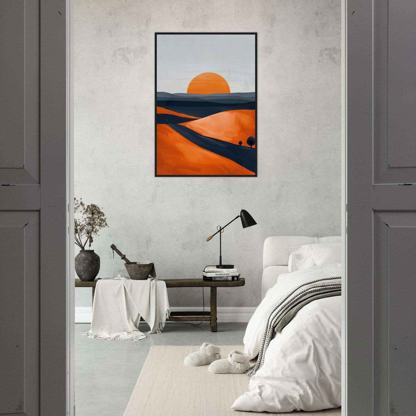 Poster Moderne Paysage Orange ( )