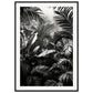 Poster Mural Jungle Noir et Blanc ( 70x100-cm-Bois-noir)