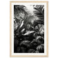 Poster Mural Jungle Noir et Blanc ( 30x45-cm-Bois-clair)