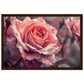 Poster Mural Rose ( 30x45-cm-Bois-foncé)