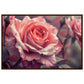 Poster Mural Rose ( 60x90-cm-Bois-foncé)