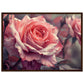 Poster Mural Rose ( 50x70-cm-Bois-foncé)