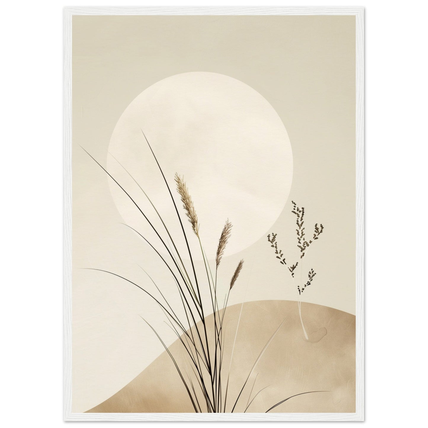 Poster Mural Zen ( 50x70-cm-Bois-blanc)